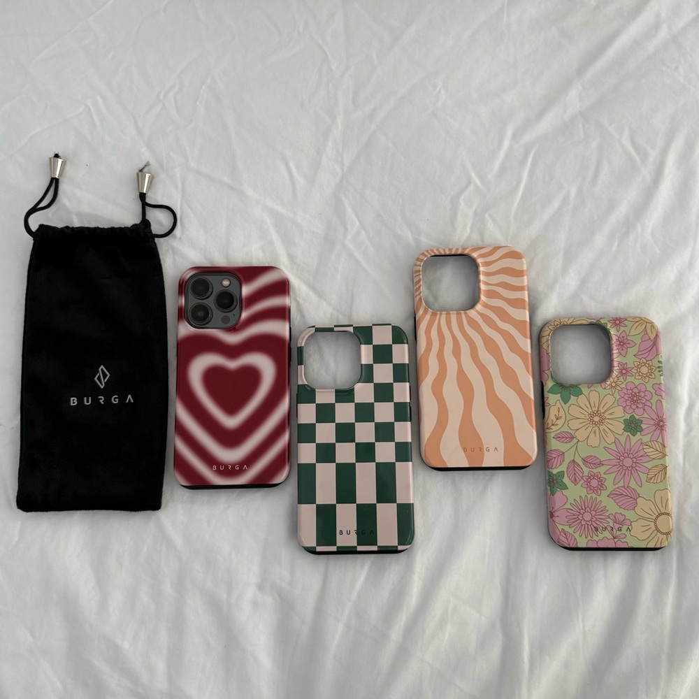 Bundle of 4 Burga iPhone 13 Pro Cases